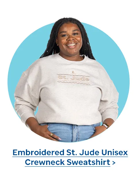 Embroidered St. Jude Unisex Crewneck Sweatshirt